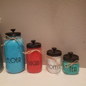 New Farmhouse Kitchen Mason Jar Decor